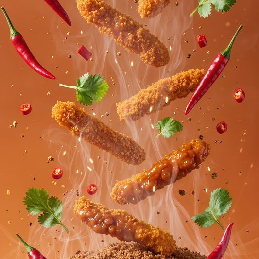 ستربس الدجاج بالتوابل الحارة